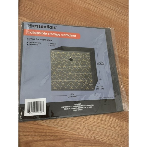 Lot of 5 Essentials Collapsible Storage Containers NEW - Picture 3 of 5